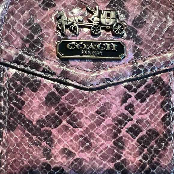 Coach Madison Pink Python Wallet - Picture 3 of 6